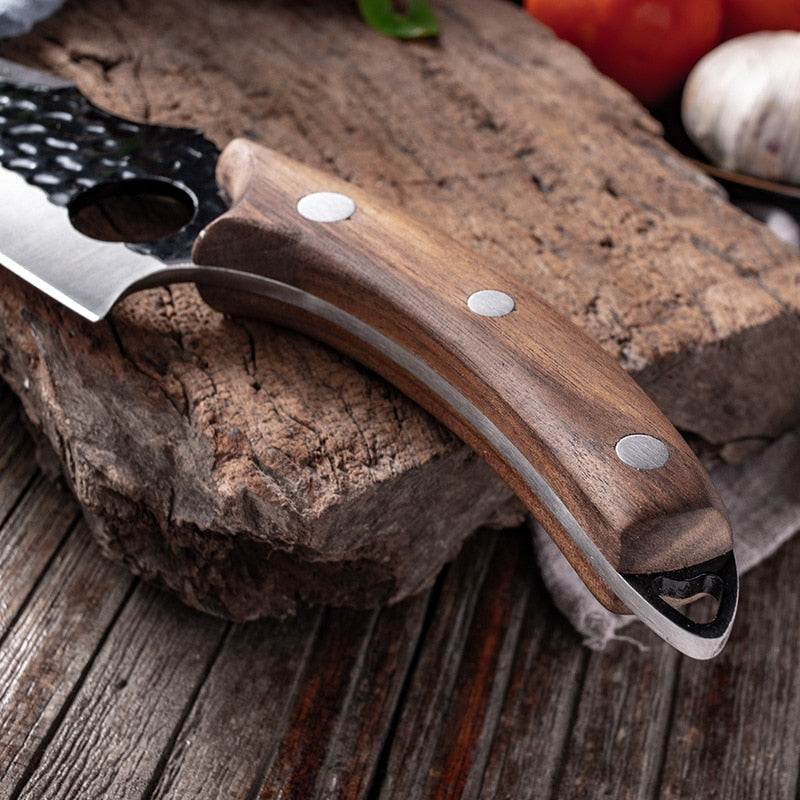 6&#39;&#39; Meat Cleaver Butcher Knife Stainless Steel Hand Forged Boning Knife