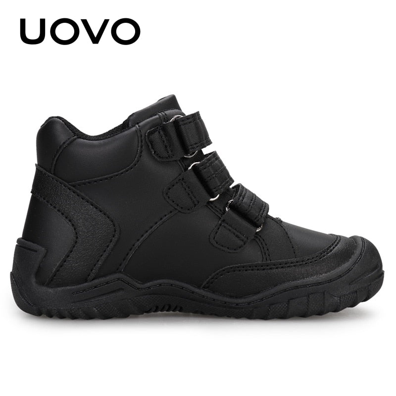 UOVO New Arrival School Shoes Mid-Calf Boys Hiking Fashion Sport Outdoor Children