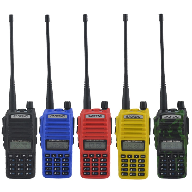 walkie talkie baofeng uv-82 dual band VHF/UHF 136-174/400-520MHz Double PTT 5W