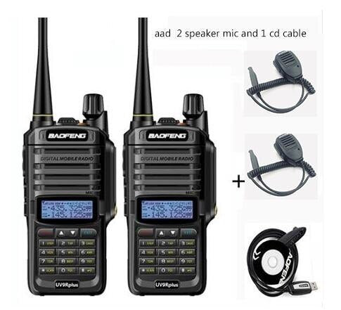 1/2pcs High power 10W 4800mah BaoFeng UV-9R plus  two way radio VHF UHF