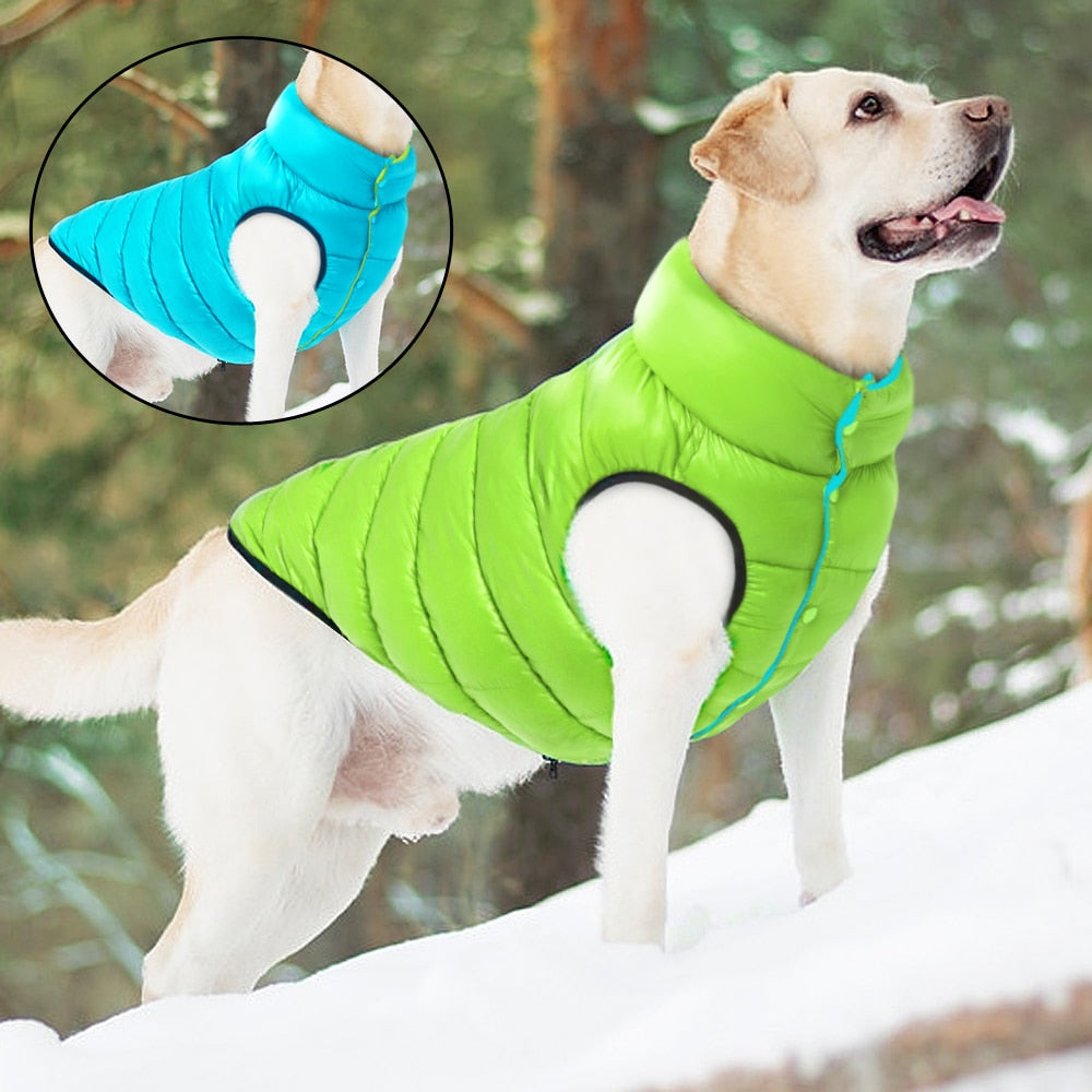 Warm Winter Dog Clothes Vest Reversible Dogs Jacket Coat 3 Layer Thick Pet Clothing