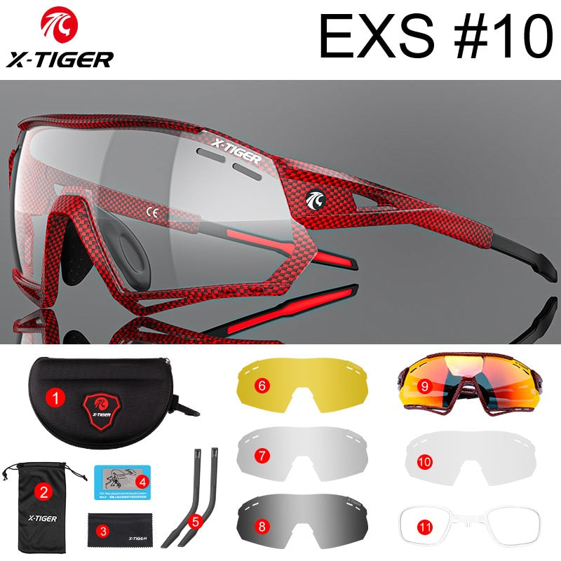 Cycling Sunglasses Photochromic UV400 Sports Cycling Glasses MTB Racing Men