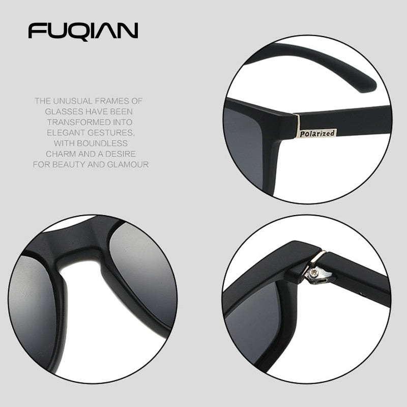 FUQIAN 2022 New Hiking Polarized Sunglasses Men Women Fashion Fishing Glasses