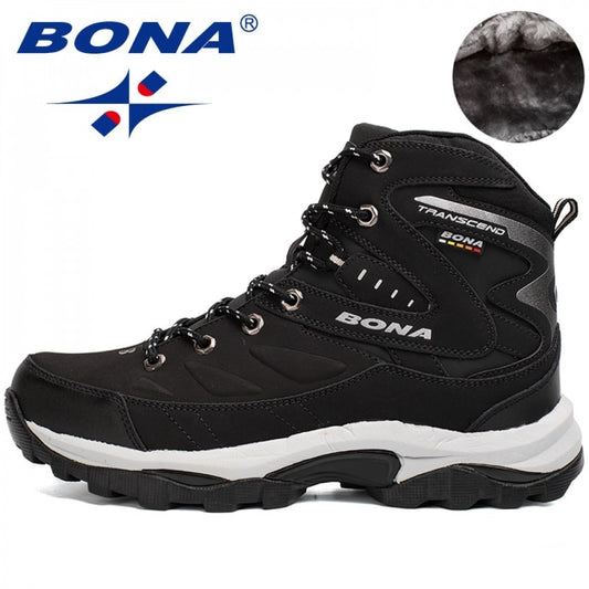 BONA New Hot Style Men Hiking Shoes Winter Free Shipping