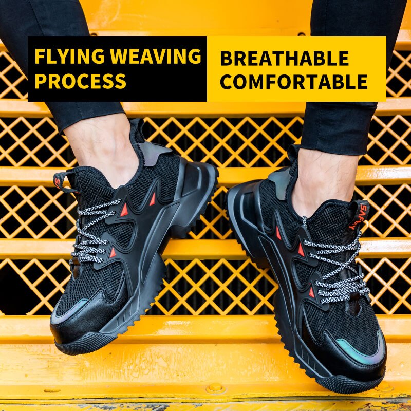 Lightweight safety shoes, comfortable, men and women sports, anti-piercing and foot protection