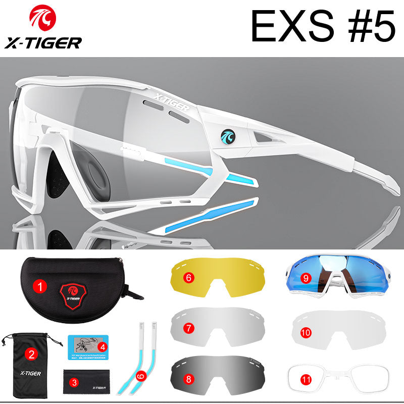 Cycling Sunglasses Photochromic UV400 Sports Cycling Glasses MTB Racing Men