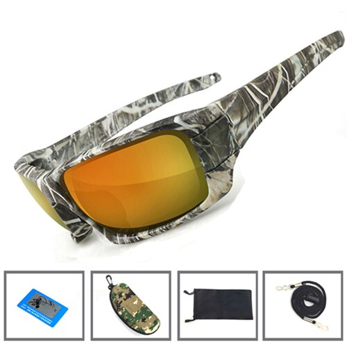 NEWBOLER Fishing Sunglasses 4 Polarized UV lens Camouflage Frame Men Women