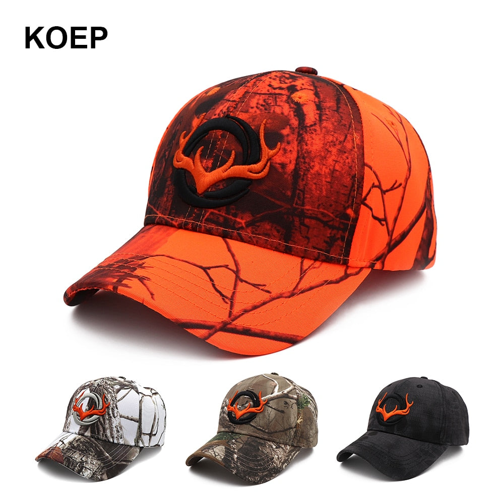 KOEP New Camo Baseball Cap Fishing Caps Men Outdoor Hunting Camouflage Jungle