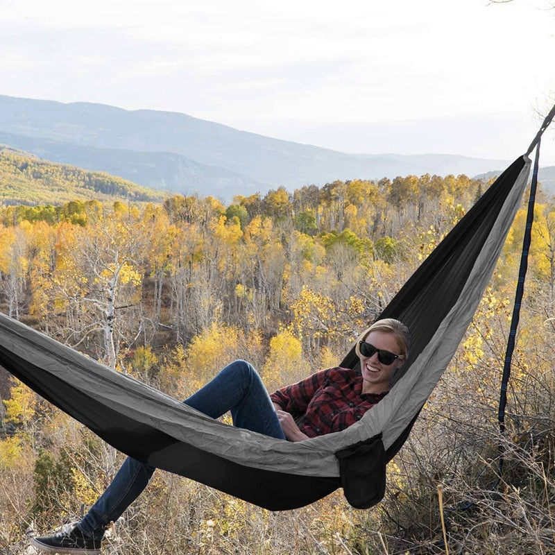 Camping Hammock Double Single Lightweight Hammock with Hanging Ropes