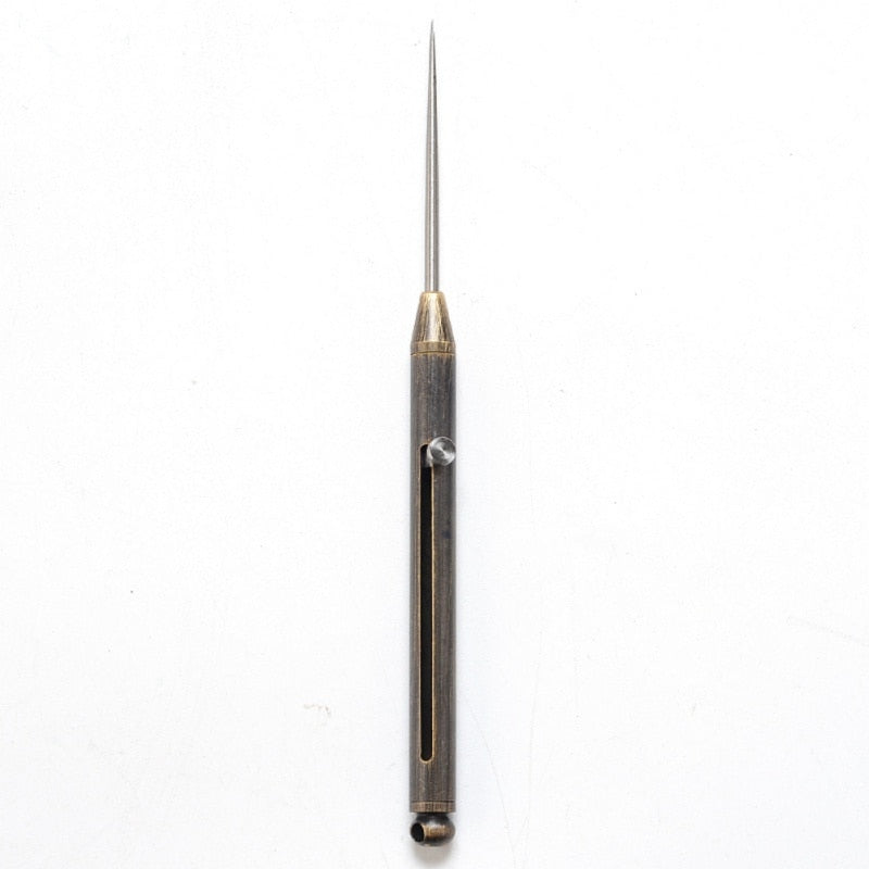 Outdoor EDC Toothpick Bottle Fruit Fork Stainless Steel Toothpick With Protective Case