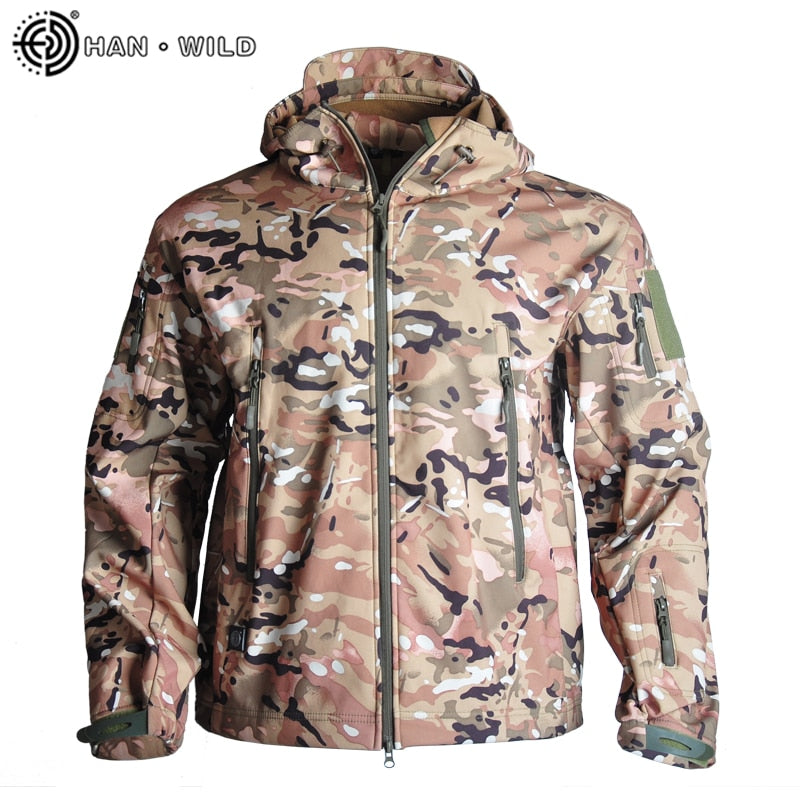 Hiking Army Jackets Men Military Jackets Airsoft Camping Tactical Jacket Pants Soft Shell