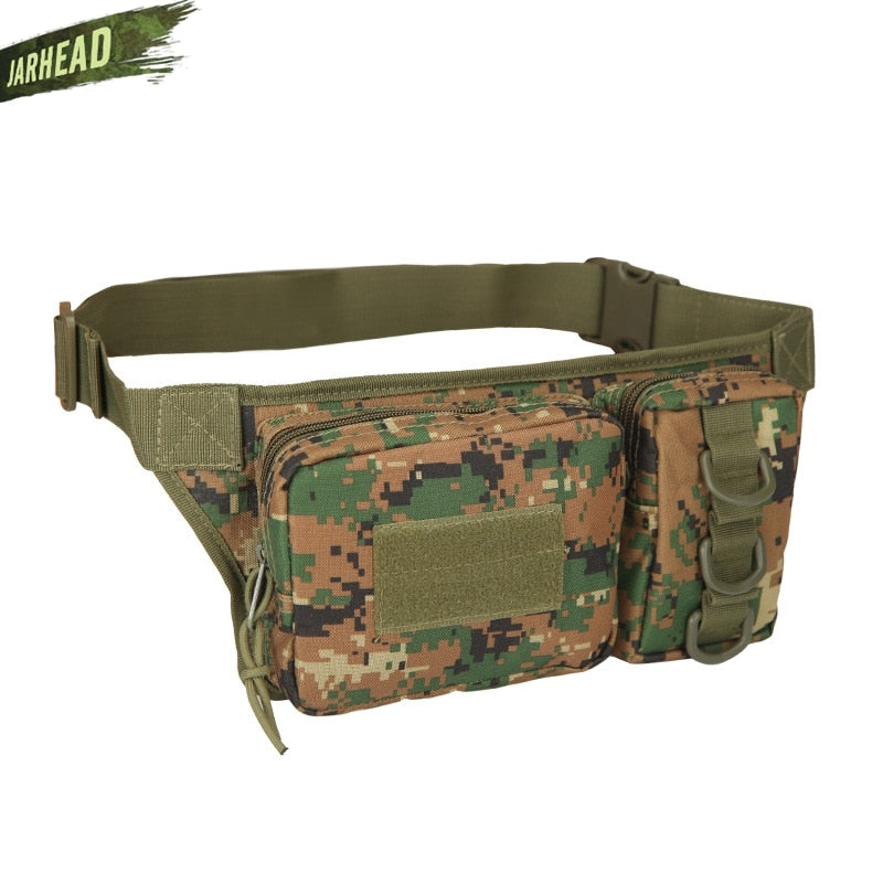 Tactical Waterproof Men Waist Pack Hiking nylon Waist Bag Outdoor Army Military