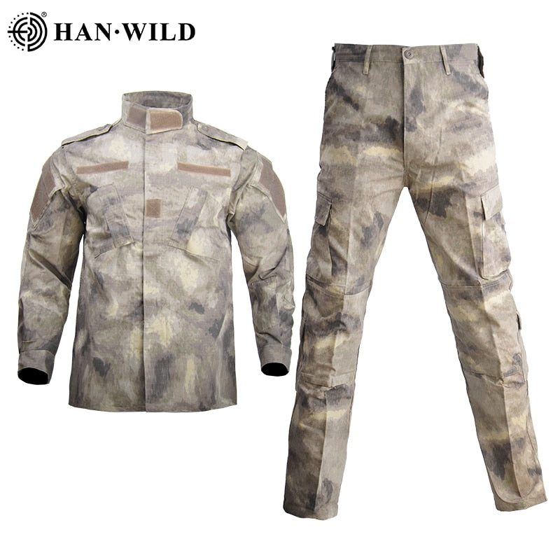 Men Military Uniform Airsoft Camouflage Tactical Suit Camping Army Special