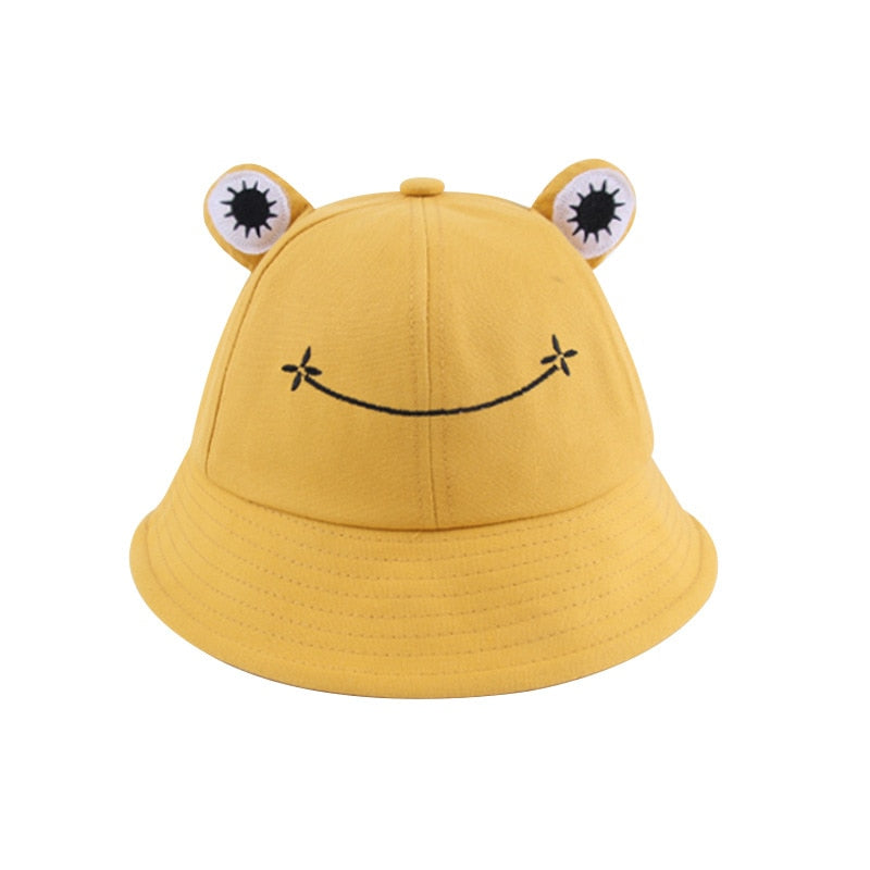 2022 Frog Bucket Hat for Women Summer Autumn Plain Female Panama Outdoor