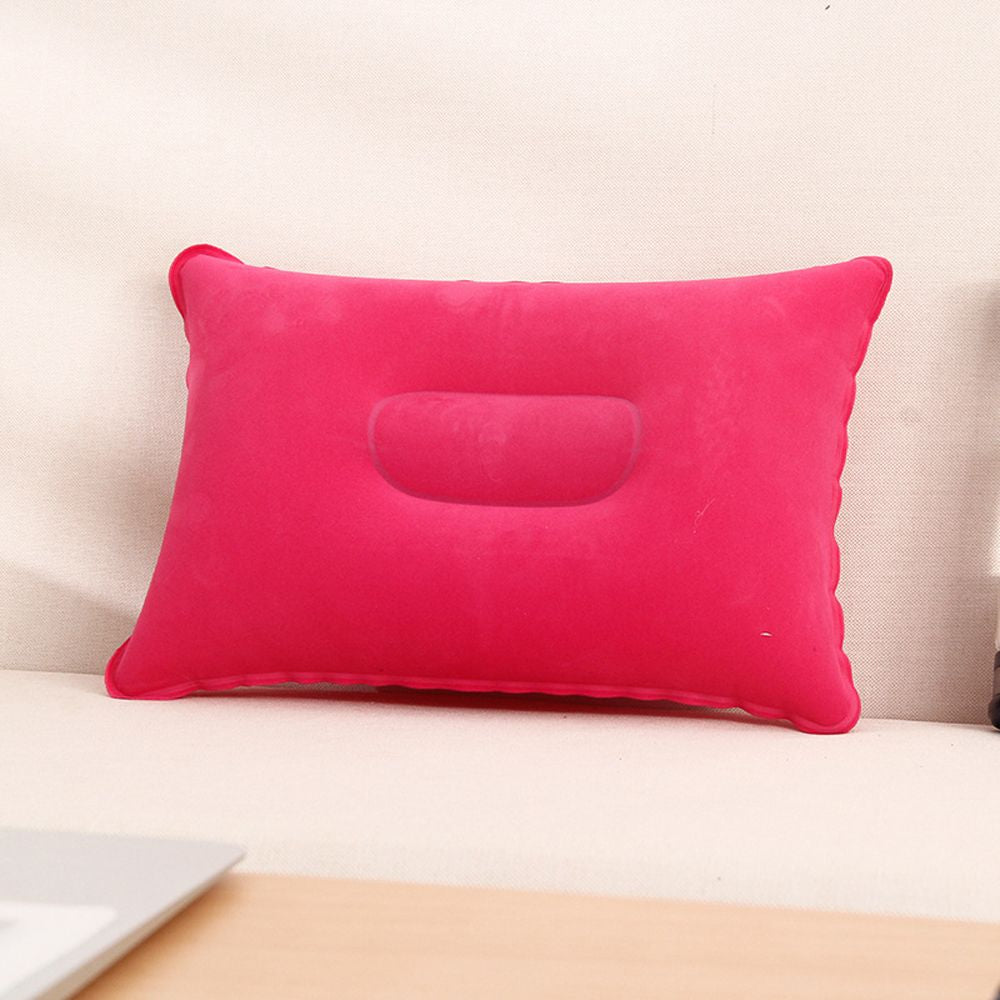 Portable Soft Ultralight Inflatable PVC Nylon Air Pillow Sleep Cushion