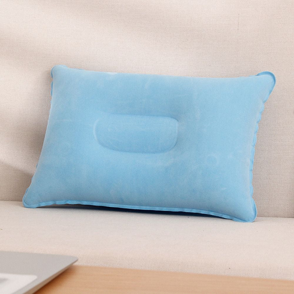 Portable Soft Ultralight Inflatable PVC Nylon Air Pillow Sleep Cushion