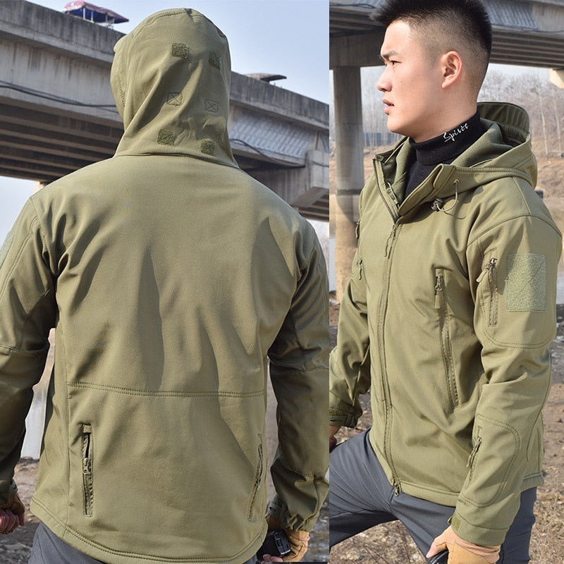 Hiking Army Jackets Men Military Jackets Airsoft Camping Tactical Jacket Pants Soft Shell