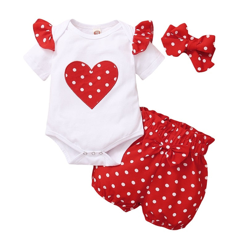 Spring Fall Cotton Newborn Baby Girl Clothes 0-3 Months Polka Dot Unisex Infant Clothes