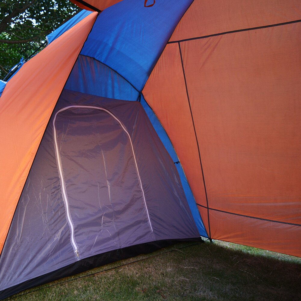 5-8 Person Large Camping Tent Double Layer Waterproof Two Bedrooms Travel Tent