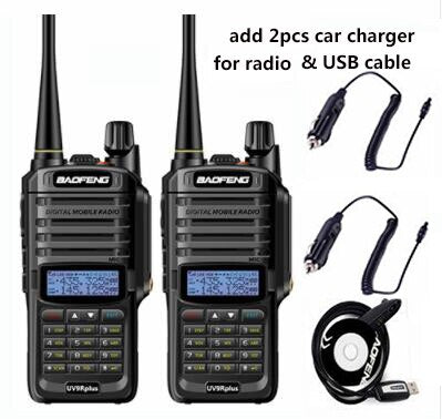 1/2pcs High power 10W 4800mah BaoFeng UV-9R plus  two way radio VHF UHF