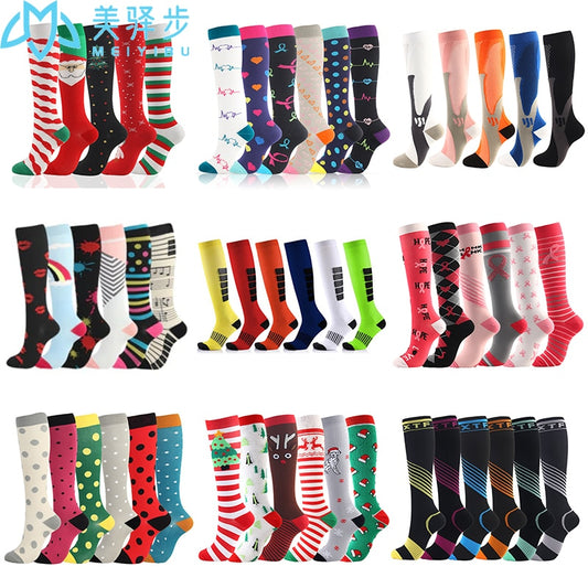 Men Women Compression Socks Fit For Sports Compression Socks For Anti Fatigue