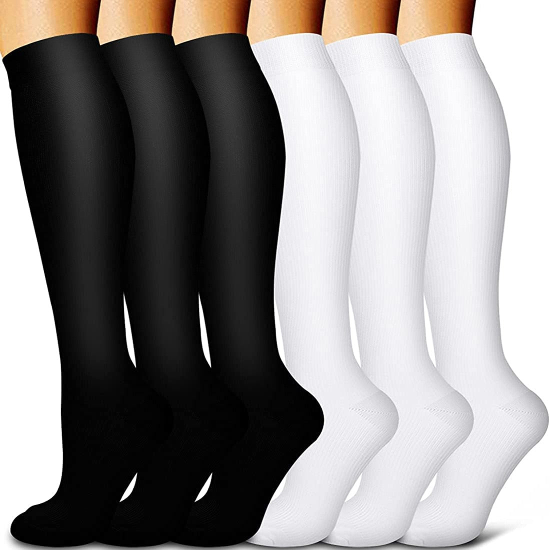 5/6 Pairs Men and Women Compression Socks Circulation Recovery Varicose Veins