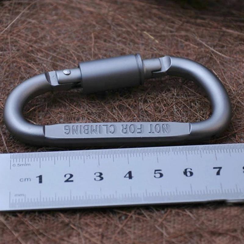 6pcs/lot Carabiner Travel Kit Camping Equipment Alloy Aluminum