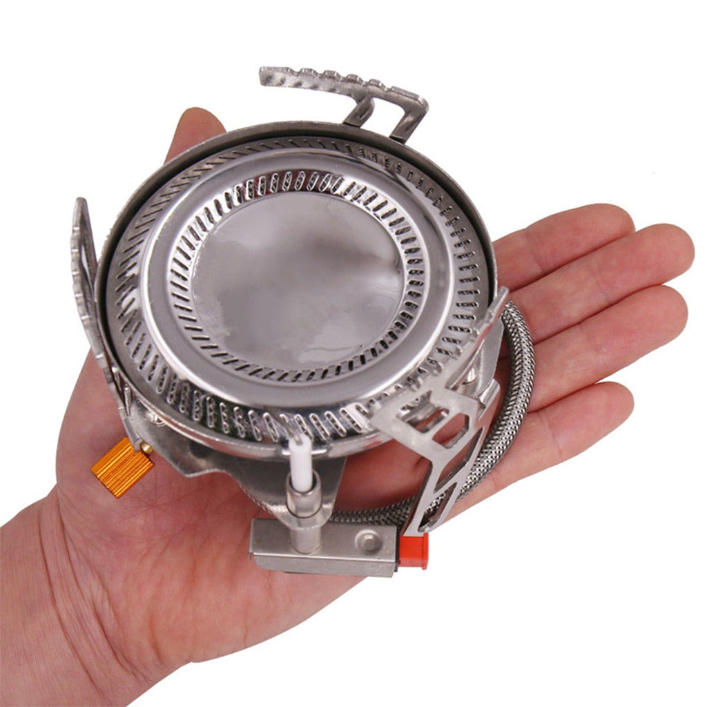 4600W Camping Gas Stove Outdoor Backpacking Picnic Hiking Tourist Burner Strong Fire