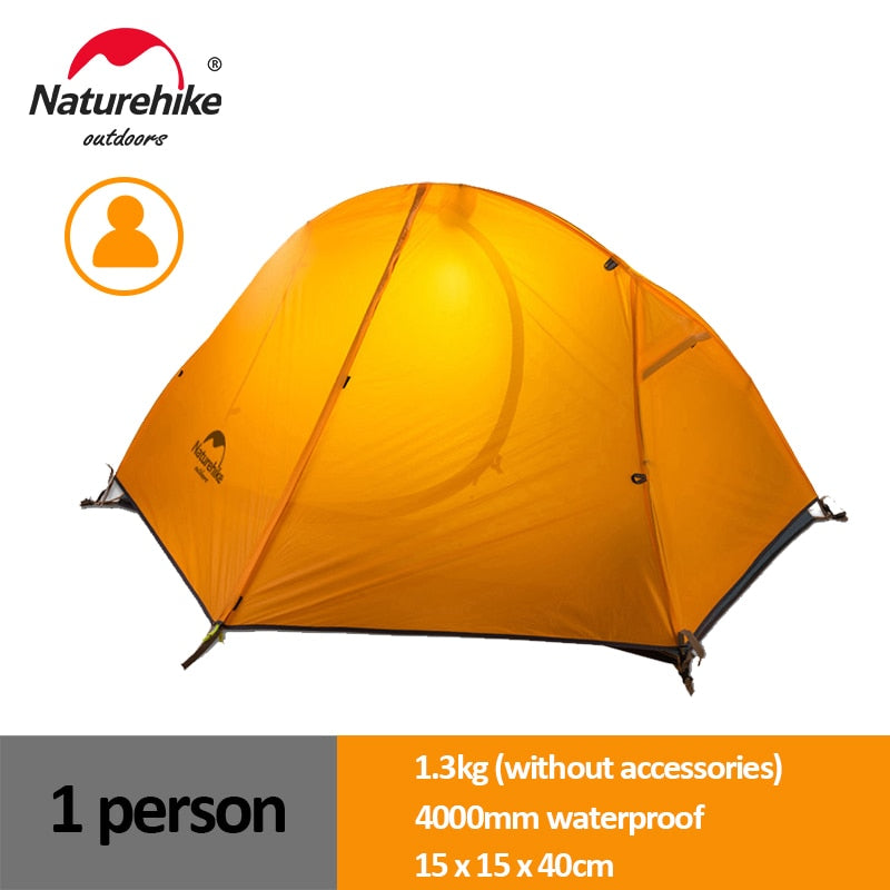 Naturehike Cycling Tent 1 Person Ultralight Backpacking Tent Double Layer Fishing Beach