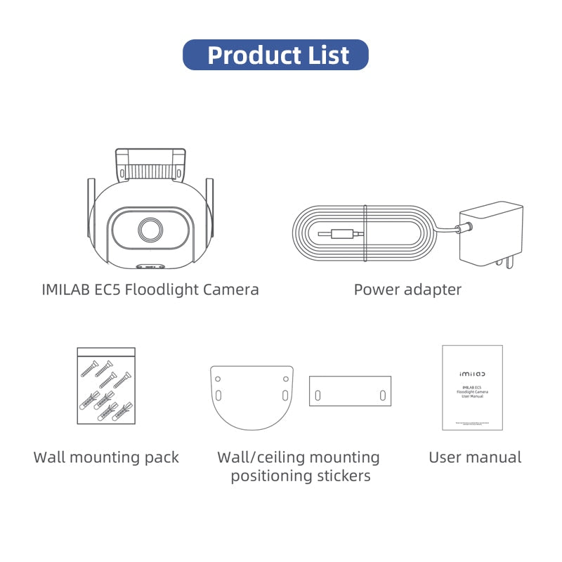 IMILAB- EC5 Wifi Smart Security System Kit, Outdoor Video Surveillance