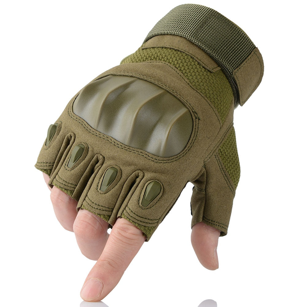 Touch Screen PU Leather Tactical Gloves Army Military Combat Airsoft Hiking Cycling