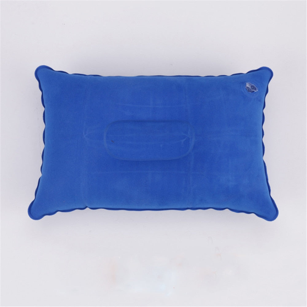 Portable Soft Ultralight Inflatable PVC Nylon Air Pillow Sleep Cushion