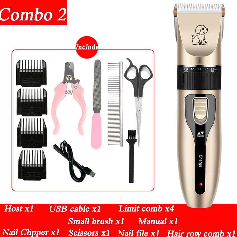 dog Hair Clipper pet Hair Trimmer Puppy Grooming Electric Shaver Set Cat Accessories