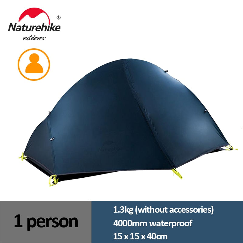 Naturehike Cycling Tent 1 Person Ultralight Backpacking Tent Double Layer Fishing Beach