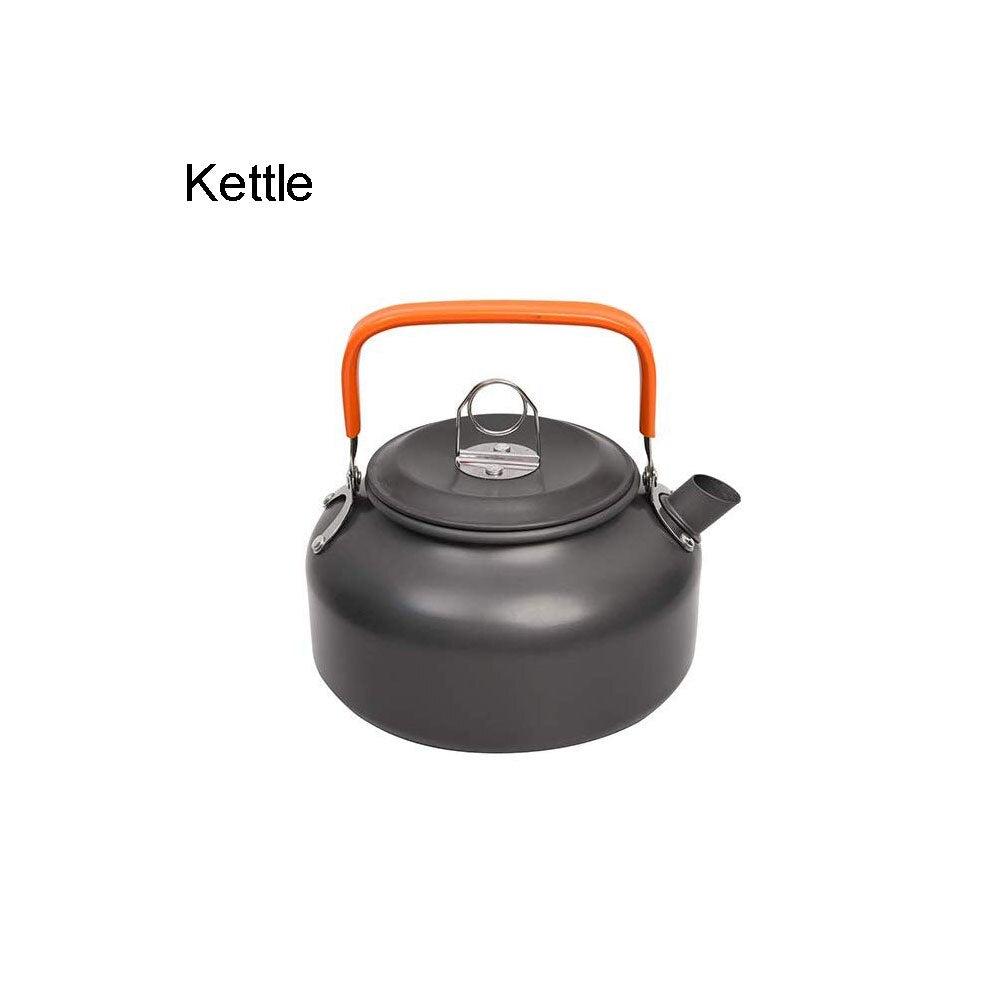 Camping Cookware Kit Outdoor Aluminum Cooking Set Water Kettle Pan Pot Travelling