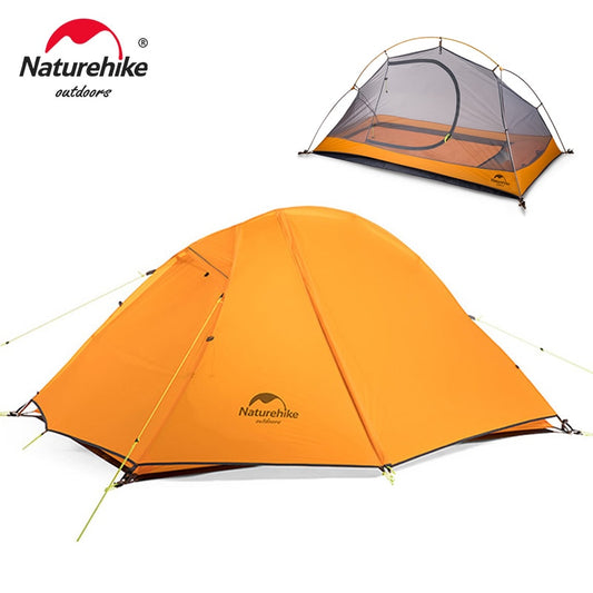 Naturehike Cycling Tent 1 Person Ultralight Backpacking Tent Double Layer Fishing Beach