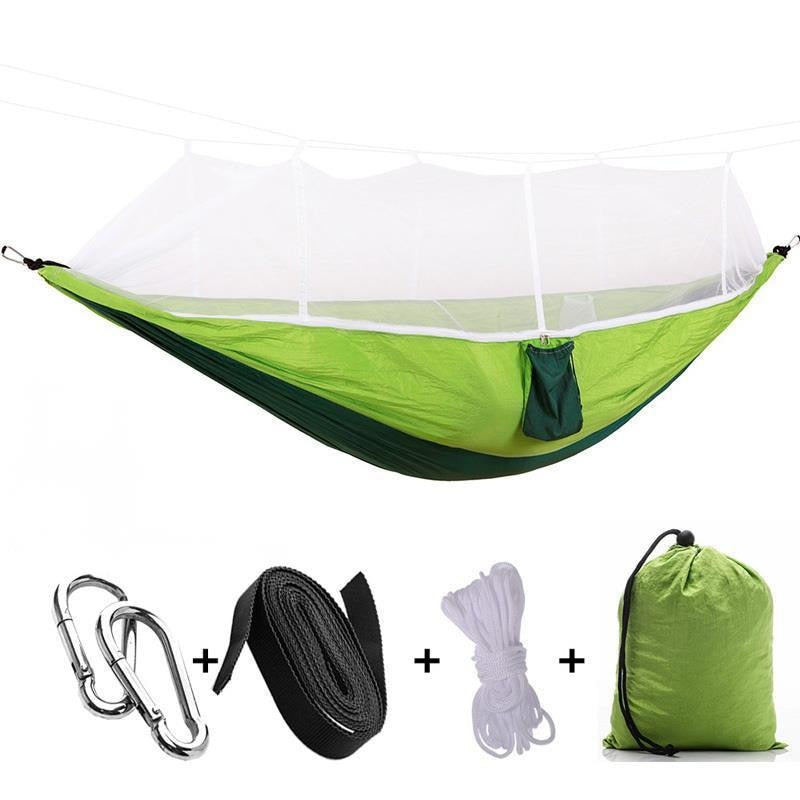 1-2 Person Portable Outdoor Camping Hammock with Mosquito Net High Strength