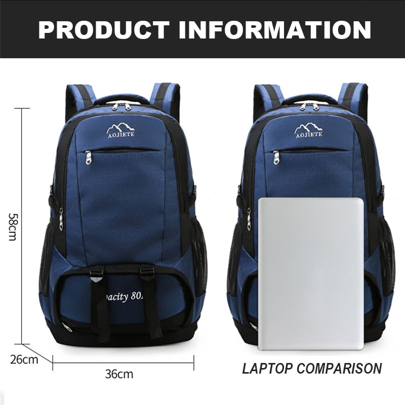 Super Large Capacity Men Backpack Nylon Travel Backpack for Men Waterproof Laptop