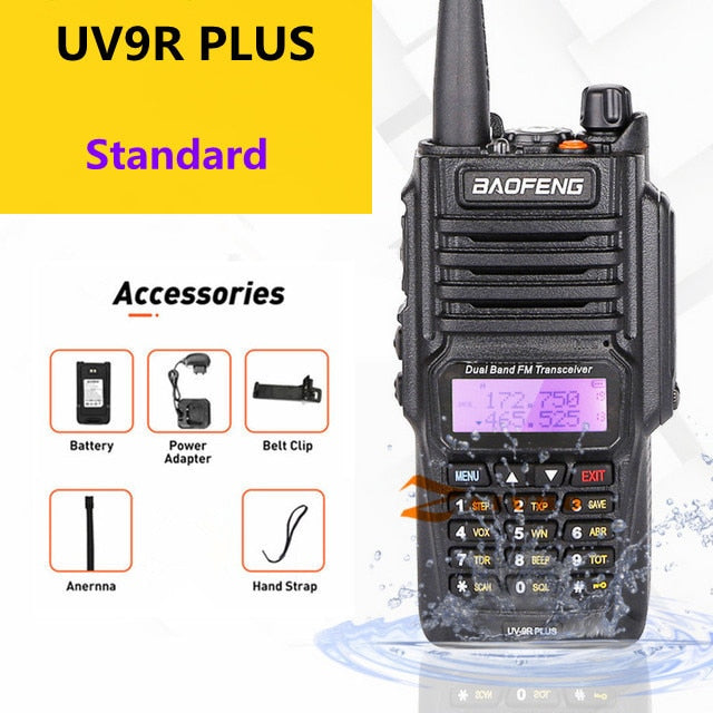 2022 Baofeng UV-9R Plus Waterproof Walkie Talkie UV9Rplus Dual Band Portable CB