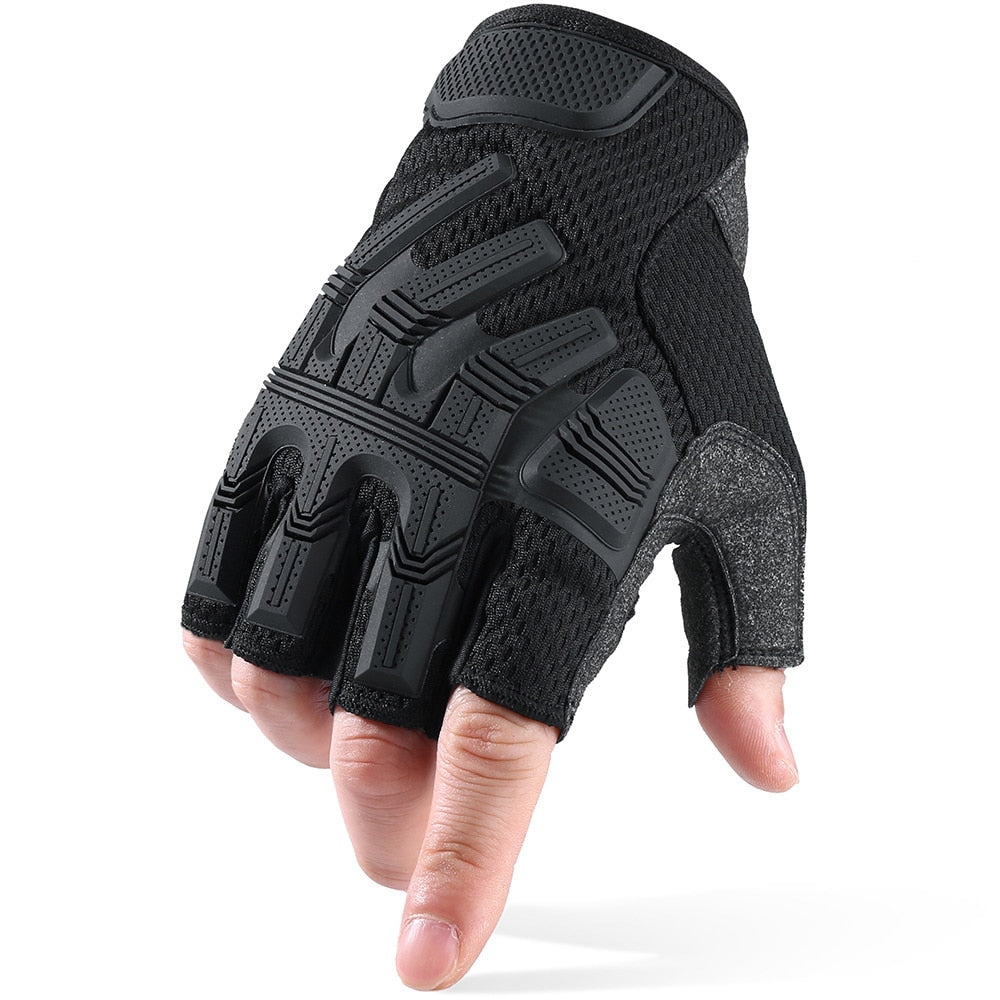 Fingerless Glove Half Finger Gloves Tactical Military Army Mittens SWAT Airsoft Bicycle Outdoor