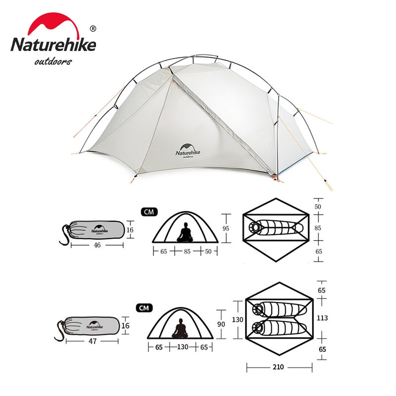 NaturehikeTent VIK Ultralight Single Tent Waterproof Camping Tent Outdoor