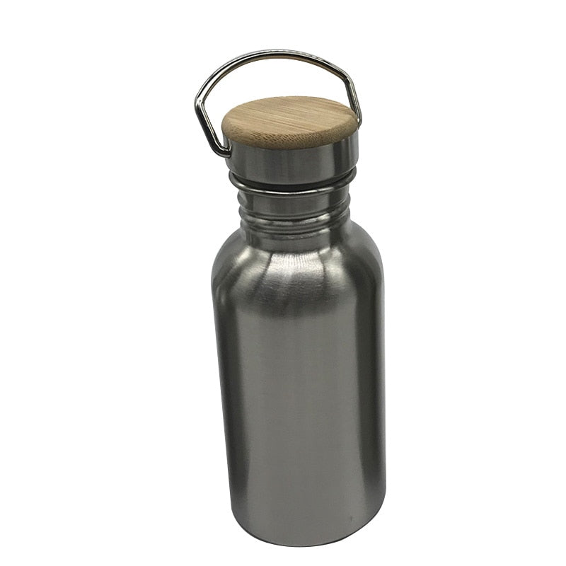 Portable Stainless Steel Water Bottle with handle 1000ml/500ml/350ml Sports Flasks Travel