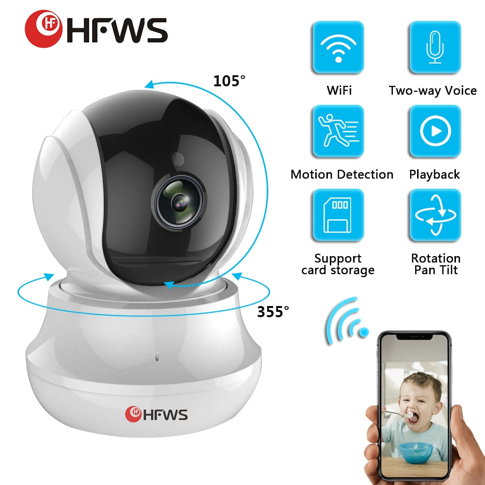 HFWS Ip Video Surveillance Camera With Wifi 1080P 2MP Security Camera Home