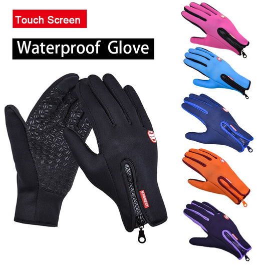 Unisex Winter Thermal Warm Cycling Bicycle Touch Screen Gloves Outdoor Camping