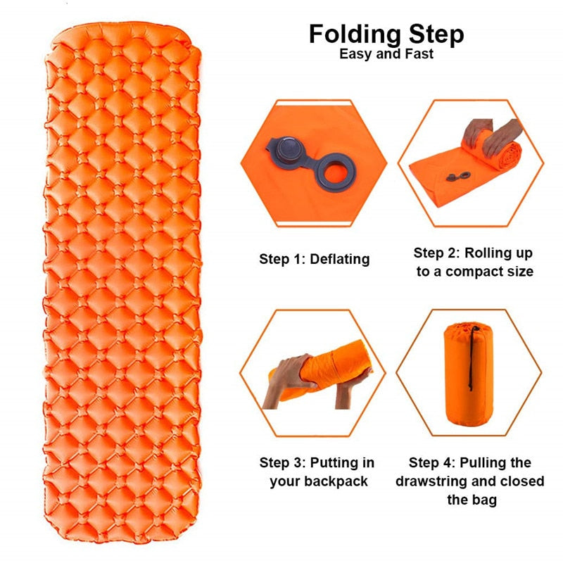 Ultralight Camping Sleeping Pad Inflatable Camping Mat Pad for Backpacking