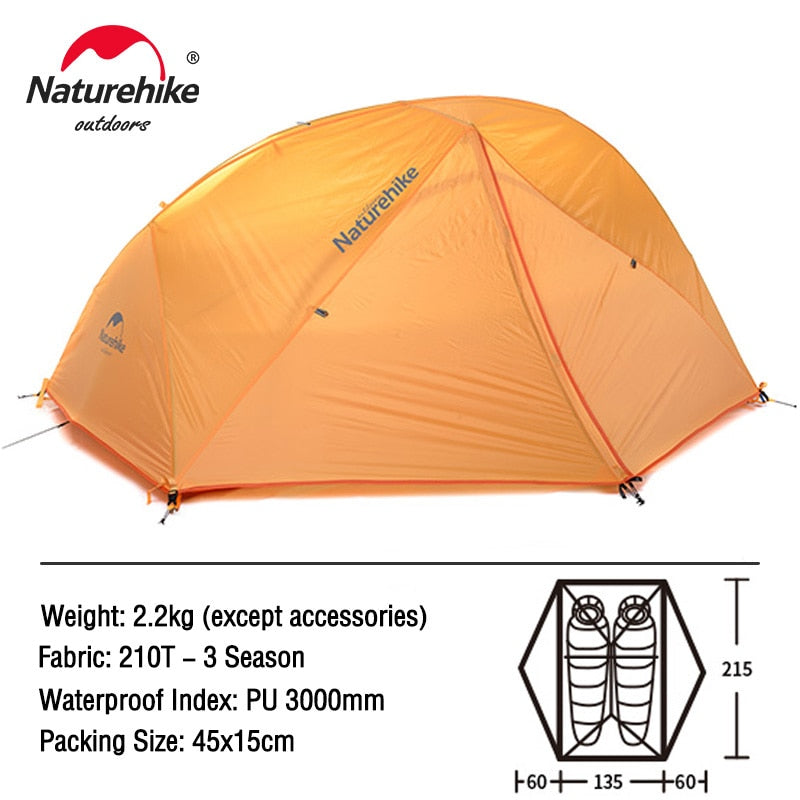 Naturehike Star River Camping Tent 2 Person Ultralight Waterproof Tent Double Layer