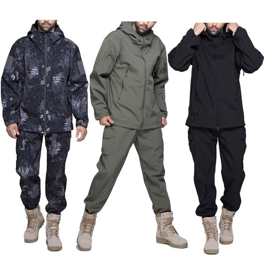 Hiking Army Jackets Men Military Jackets Airsoft Camping Tactical Jacket Pants Soft Shell