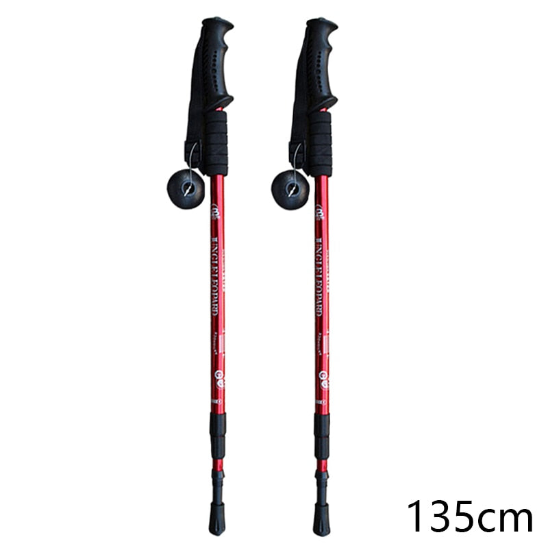 Trekking Poles Telescopic Walking Sticks Hiking Camping Climbing Sticks Nordic Walking