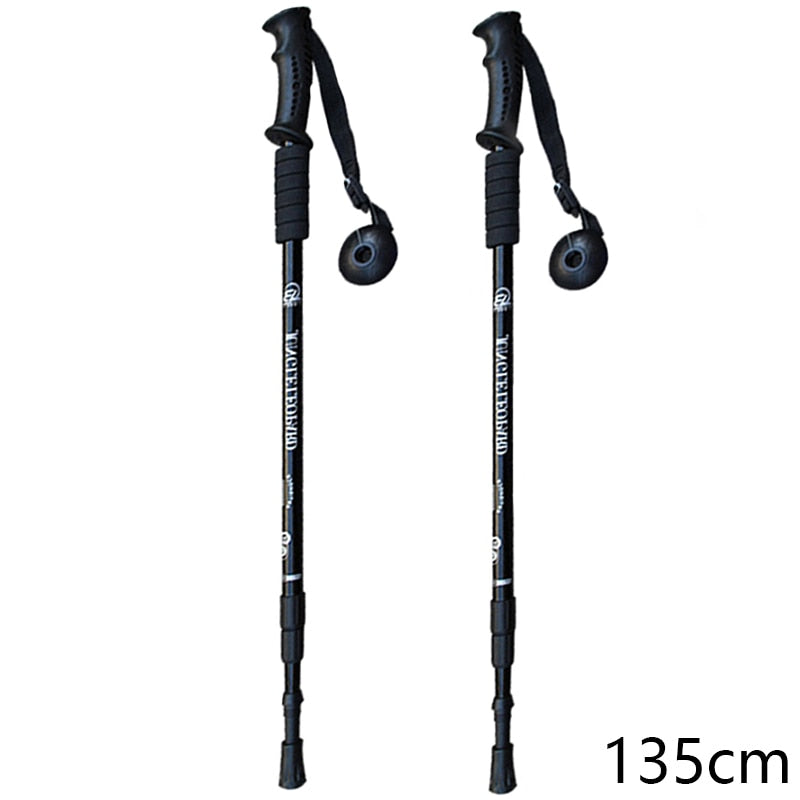 Trekking Poles Telescopic Walking Sticks Hiking Camping Climbing Sticks Nordic Walking