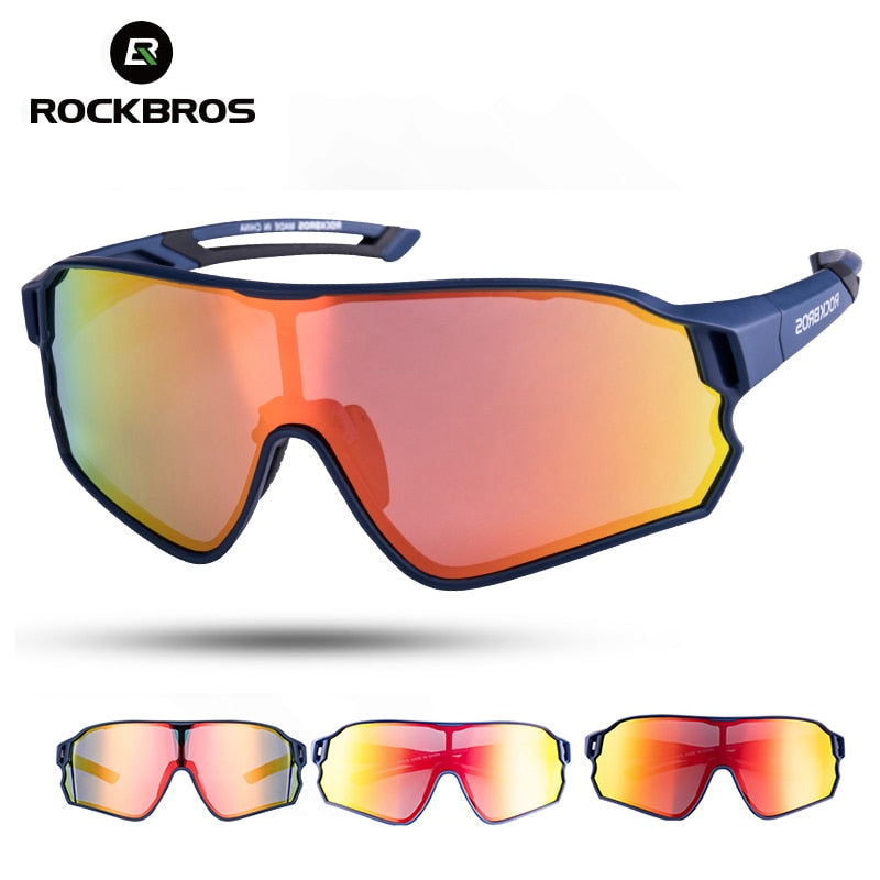 ROCKBROS Cycling Glasses MTB Road Bike Polarized Sunglasses UV400 Protection Ultra-light